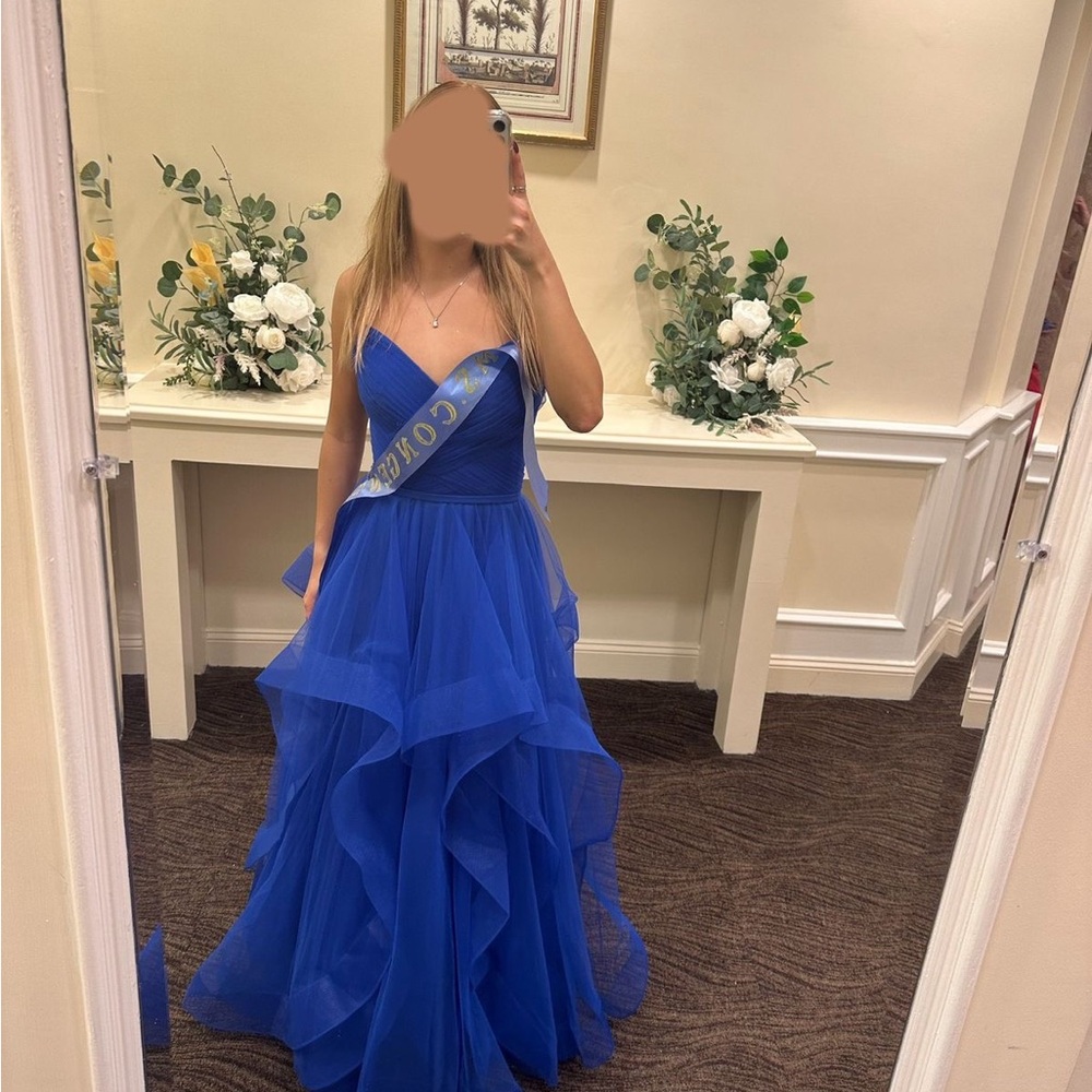 Issue New York Sapphire Blue Evening Dress. I NEED IT GONE BEFORE TUESDAY